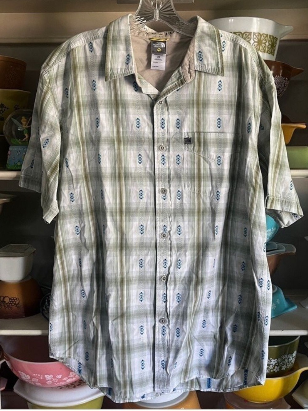 The North Face A5 Series Short Sleeve Plaid Button Up Shirt - Size Large